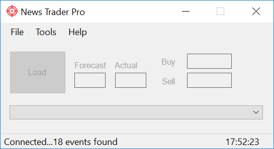 News Trader Pro Main Window
